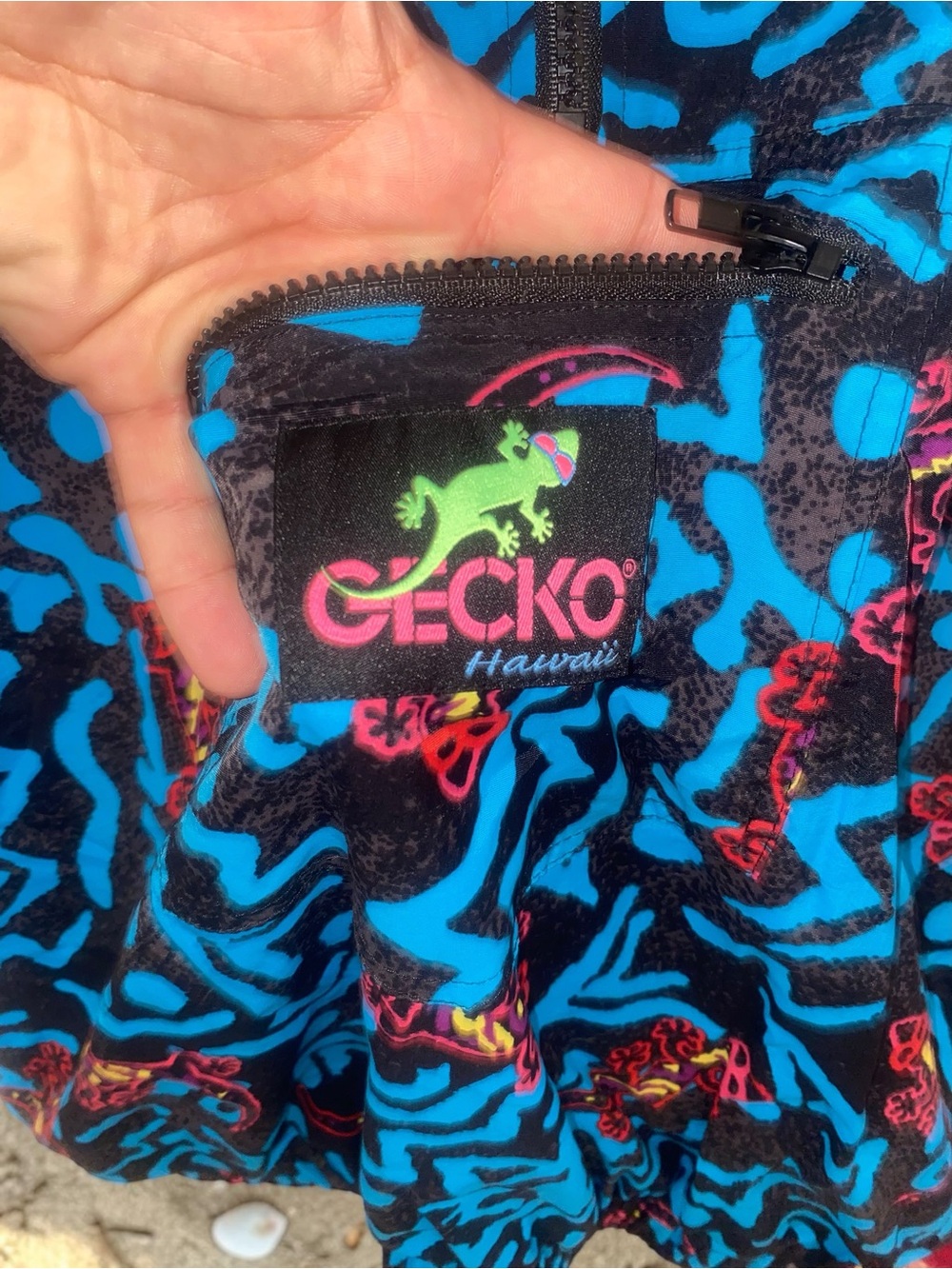 GECKO HAWAII - RARE Men’s Windbreaker - Picture 2 of 5